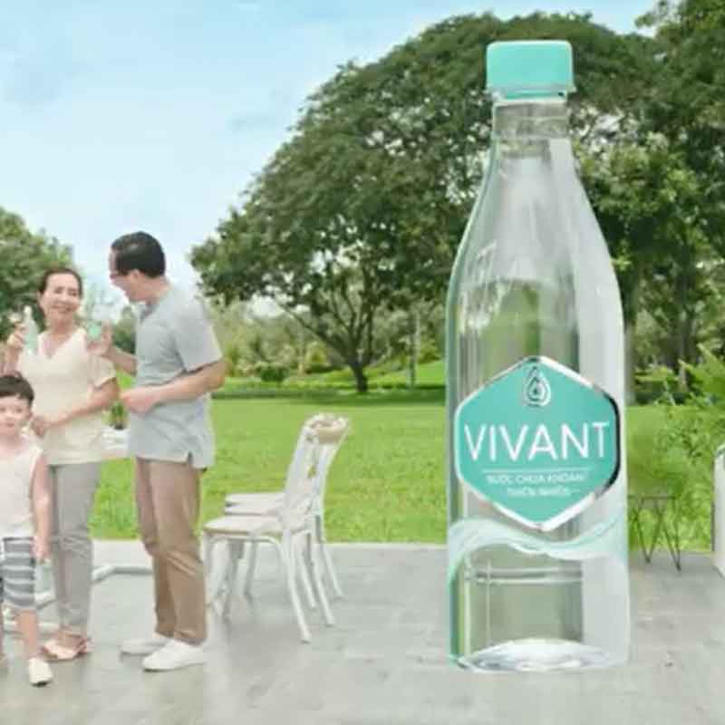 Thùng nước khoáng Vivant 500ml 24 chai